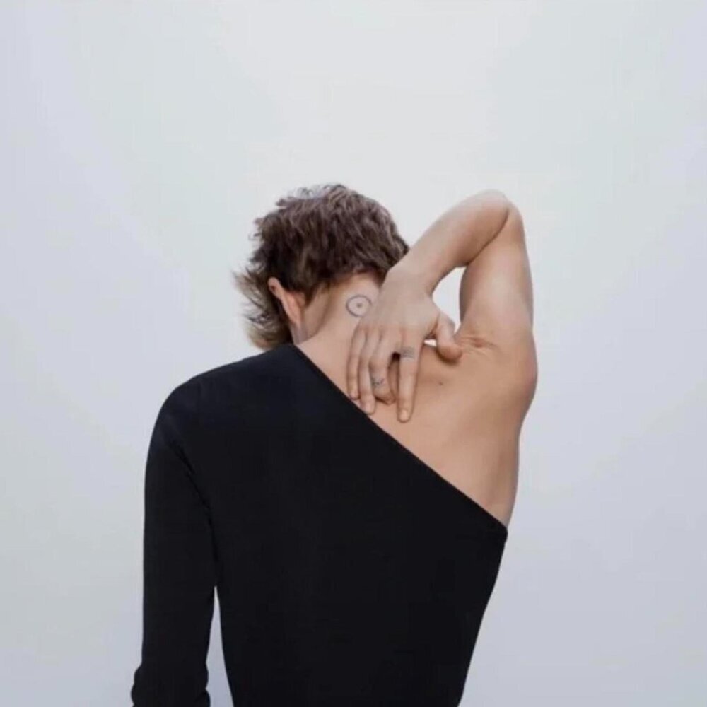 Zara Asymmetrical Black Bodysuit - Picture 2 of 8